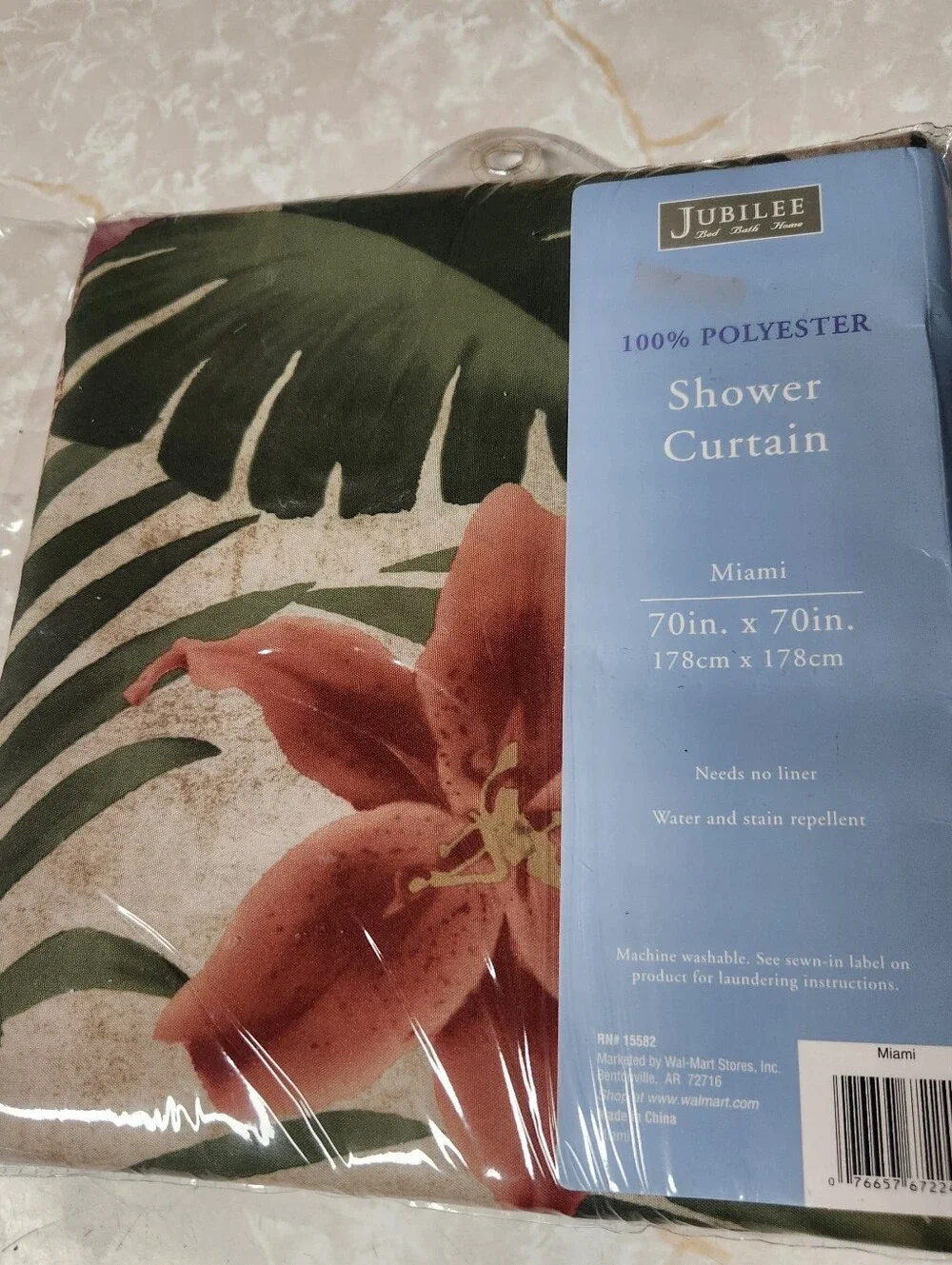 Jubilee 100% Polyester Shower Curtain 70